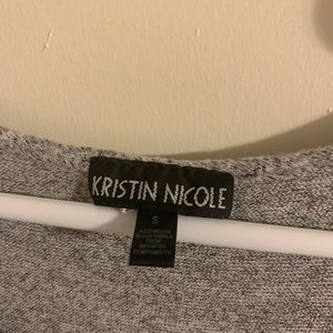 Light gray sweater dress